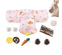 Hamster Habitat Tubes - Multifunctional Playground Set for Digging, Digging and Climbing | Interactive Enrichment Toys with Exercise Balls - Stimulating Cage Accessories for