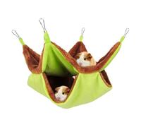 Hamster Hammock Small Animal Hammock - Double Layer Small Animal Hammock - Hanging Hammock Bedding for Pets, Portable Pet Bed, Sugar Glider, Soft Accessories for Small Pet Cage