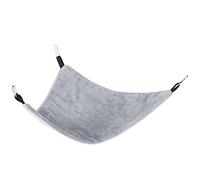 Hamster Hammock, Small Pets Sleeping Bed Snug Resting Spot with Hooks Cage Accessories for Hamsters Squirrels Sugar Gliders Birds Ferret (Gray)