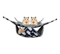 Hamster Hammock - Warm Washable with Hooks, Hammock for Squirrel Accessories for Small Animals and Ferrets - for Squirrel Parrot Gerbil Sugar Petaur Pet Sleeping Play Winter Home Apartment