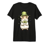 Hamster Hammy Leprechaun Shamrock St. Patricks Day Ireland Premium T-Shirt