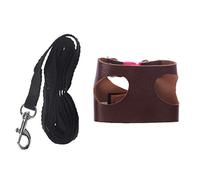 Hamster Harness for Pets Adjustable Training Guinea Pig with Leather Walking Vest Leash Durable and Useful Practical