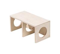 Hamster Hhide - 3 Sturdy Build, Chamber Hamster Pllatform, Wooden HabitatHide Chamber | Landscape Decoration Haamster Exploring Tunnel Toy Space Saving for Bedroom, Living Room