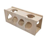 Hamster Hìde - 20x6.5x6.5cm Tunnel Escape Toy | Wooden Pine Hamster Underground Digging Hideouт - Small Pet Playground | Chew Activity Cage Toy | Hamsters, Guinea Pigs
