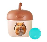 Hamster Hideaway, Cartoon Ceramic Cool Nest, 14.5 x 18.5 cm/5.71 x 7.28 Inches Ice Cave Cage Accessory, Green/Brown/Pink Unique Cage Decoration for Dwarf Hamster Golden Bear, Small Pets