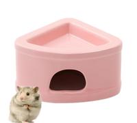 Hamster Hideaway House - Enclosure for Small Animals, Sleeping Hamster Cave | Hollow Ceramic Small Bucks Officed, Multifunctional Mouth-Backs Habibat for Legmings, Gerbill