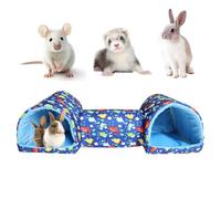 Hamster Hideaway House Small Pet Tunnels and Tubes | Anti-Slip Soft Small Animals Cage Accessories for Ferret Bunny Chinchillas Play Nest Rest Entertainment Enrichment