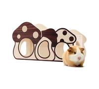 Hamster Hideaway | Mushroom Hut Chew-Proof,Wooden Hamster House - for Bunny Gerbil Small Animal Ferret Hedgehog Dwarf