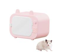 Hamster Hideout, Clear Magnetic Small Animal Cave Hut with Ventilation for Summer Hamsters Guinea Pigs Sugar Gliders