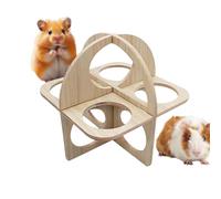 Hamster Hideout, Hamster Castle, Wooden House for Hamster Cage Accessories for Sleeping and Playing Indoor Outdoor Ferret Gold Hamster On the Go