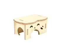 Hamster Hideout House Cute Face Type Huts Small Animals Sleeping Nest Play Platform Pet Products S/L Hamster Travel Cage(13x8x6.5cm)