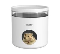 Hamster Hideout,Multifunctional Hamster Igloo for Syrian Hamsters, Gerbils, Hedgehogs, Guinea Pigs,Small Pet Rodents (White, Large)