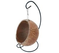 Hamster Hideout,Natural Coconut Shell Hammock For Hamsters | Small Animal Hanging Coconut Hideout Habitat Decor, Famili Animal Cave Nest Supplies