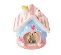 Hamster Hideouts - Cute Hamster Home Cool Beds - Pet Cage Accessories, Creative Chinchilla Hut, Small Animal Hides for Cage, Terrarium, Habitat Decor