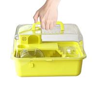 Hamster Home with Running Wheel Clear Carrier