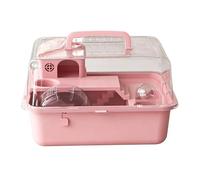 Hamster Home with Running Wheel Clear Carrier