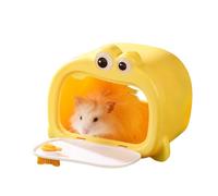 Hamster House - 16.4x13.5x12cm Magnetic Door Design Pet Nest | Chinchilla Bed, Convenient Entry and Exit, Magnetic Outward Opening Hamster Billies, Sugar Glider Rest Cage for Small