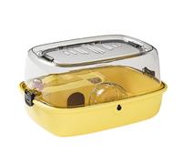 Hamster House - 43 x 30 x 25 cm Large Hamster Cage | Sand Bath Container | Habitat Clear Home | Décor A Habitat for Small Animals, Fun Home and Accessories for Interactive Hamsters