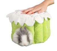 Hamster House,Cake Shape Bottomless Nest Warm,Pet House | for Hamster Small Animal Chinchilla Bunny Ferret Gerbil Sugar Glider Winter Sleeping Playing
