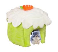 Hamster House - Cake Shape Hanging Bed, Warm Soft Small Animal Sleeping, Plush Chinchilla House, Winter Comfort Hamster, Bunny Ferret Gerbil Sugar Glider Use Playing Resting Nest For Pets