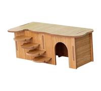 Hamster House Climbing Freely Cave Small Pet Hideaway for Sirian Hamster Easy Assembly Habitat Decoration Climbing Ladder for Hamster