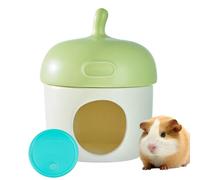 Hamster House - Cute Ceramic Acorn Cave for Small Animals, Cosy Habitat that Provides Safe Protection and Exploration | Perfect Simple Cage Decoration for Dwarf Gerbils