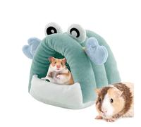 Hamster House - Cute Hidden Small Animal Hut Crab Shelter, Soft Bedding Interior, Durable & Safe Construction | Comfortable & Comfortable Solution for Living Space
