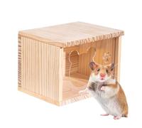 Hamster House - Gerbil Hideouts wirh Clear Doors,Hamster Houses and Hideouts, Small Animal Hide, Creative Cage Accessories for All Season