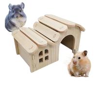 Hamster House, Hamster Enclosure, Wooden House for Hamsters and Ferrets as a Sleeping Area, Play Area for Indoor, Outdoor and On the Go