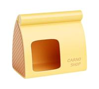 ＡＷＨＡＯ Hamster House, Hamster Habitat Hideaway, Small Animal Cave for Chipmunks, 18cmx11.4cmx16.5cm