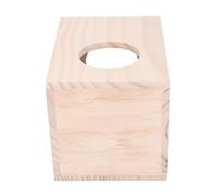 Hamster House, Hamster Hideout Pine Tiny Hamster Bite Resistant 8.66x6.1x6.1in Hamster Houses And Hideouts with Window for Small Pets Sleeping, Hiding, Napping, Digging And
