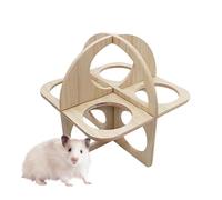 Hamster House, Hamster Toy Hiding Place, Wooden House for Hamsters and Ferrets as a Sleeping Place Play Area for Indoor Outdoor and On the Go