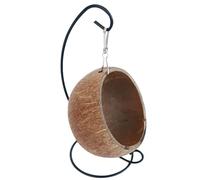 Hamster House - Hanging Hammock Bed with Cushion | Natural Small Pet Cave for Hamsters, Mice, Gerbils, , Cosy Shell Nest Toy for Sleeping