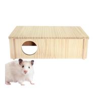 Hamster House Maze - Wooden Multi-Chamber Small Animal Habitat Interactive Hamster Activity Maze | Detachable Hamster with Tunnels and Level