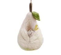 Hamster House Plush | 1 x Pear Shaped Hanging House | 12 11 15 cm Warm, Comfortable Sleeping House for Comfort, Safety & Relaxation, Perfect Indoor Furniture, Pets Home, Hamsters & Small Animals
