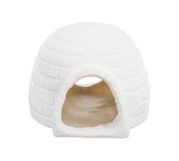 Hamster House - Thermal Regulating Retreat for Chilling | High Density Cooling Resin Shell with Breathable Ventilation & Stone Like Texture for Gerbils, Chinchillas and Small Mammals