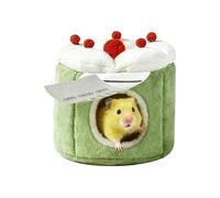 Hamster House | Warm Winter - With Fabric Pendant Enrichment For Small Pets Such As Chinchillas, Ferrets And | This Cuddly Toy Provides A Refuge For The Colder Season