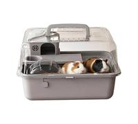 Hamster House | With Reel Portable Farm,Transparent Small Animal Cage 30 Cm | For Syrian, Dwarf Hamsters, Gerbils, Small Animals And Hedgehogs For Home, Travel And