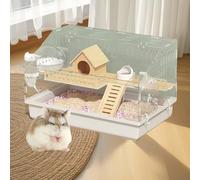 Hamster HouseLogs to gnawing Pet CageHamster Cages and HabitatsHamster Home Small Animal CageRuning WheelStarter Kit Habitat forPet Gerbils, Starter Kit Habitat forPet Gerbils,(Log standard configurat
