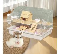 Hamster HouseLogs to Gnawing Pet CageHamster Cages and HabitatsHamster Home Small Animal CageRuning WheelStarter Kit Habitat forPet Gerbils, Starter Kit Habitat forPet Gerbils,(Log Snowflake House)