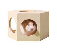Hamster Houses and Hideouts,Wooden Hamster Toys - Small Animal Cage Accessories Pet Supplies Maze Décor for Gerbil Mice Chinchilla Guinea Lemmings