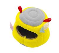 Hamster Houses, Small Animal Warm Bird Nest for Cage, 6.3x6.1x4.53 inches Stump-Shape Sugar Glider House, Winter Smalls Pet Sleeping Bed for Sugar Glider, sugars Gliders Gerbil Sleep