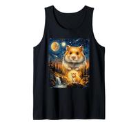 Hamster Howling to The Moon Tank Top