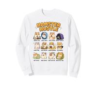 Hamster Hustle Funny Hamster Life Work Humor Cute Sweatshirt