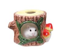 Hamster Hut Ceramic Small - high-performance durable stylish Elegant Animal Hiding House, modern, Nest, Functional Gerbil, Mice Pet Ferret Chinchilla Indoor | Multipurpose Outdoor Indoor Utility