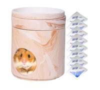 Hamster Hut | Refreshing Habitat House with 8 Ice Pockets for Hamster Gerbil Chinchilla Nest Rest Indoor Outdoor Play