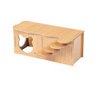 Hamster Hut Toy, Animal Habitat Decoration, Accessories for Hamster Habitats, Hamster Bedroom Hiding Place for Hamsters, Syrian Hamsters and Chipmunks