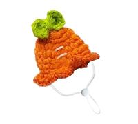 Hamster Knitted Gomster, Small Hamster Hat,Knitted Pet Head Umbrella Tiny Hamster Have Hat | Costume Accessories with Adjustable Soft Animal Clothes for Party