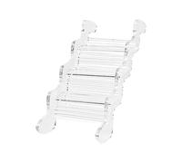 Hamster Ladder - Stop Habitat Clutter Instantly, Clear Acrylic Climbing Toy for Small Animals, Non-Slip Polished Safety Rungs, durabless non-toxics Pet Ramp | Gerbils, Mice & Syrian Hamsters
