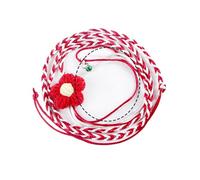 Hamster Leash Harness with Flower Design Walking Rope for Small Animal Funny Entertainment Easy to Carry Soft Escape-Proof Harness with Floral Pattern